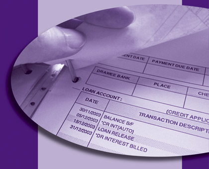 Photograph of Bank Statement